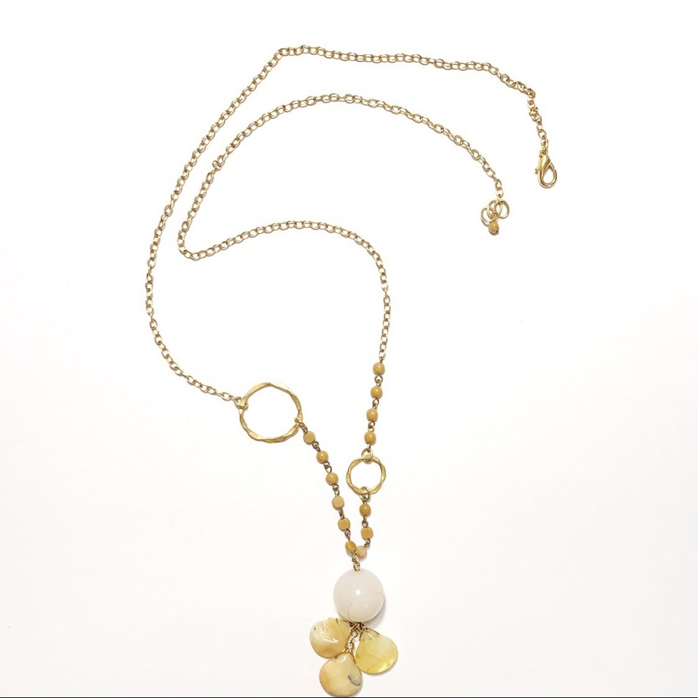 Anthropologie Long Gold Necklace